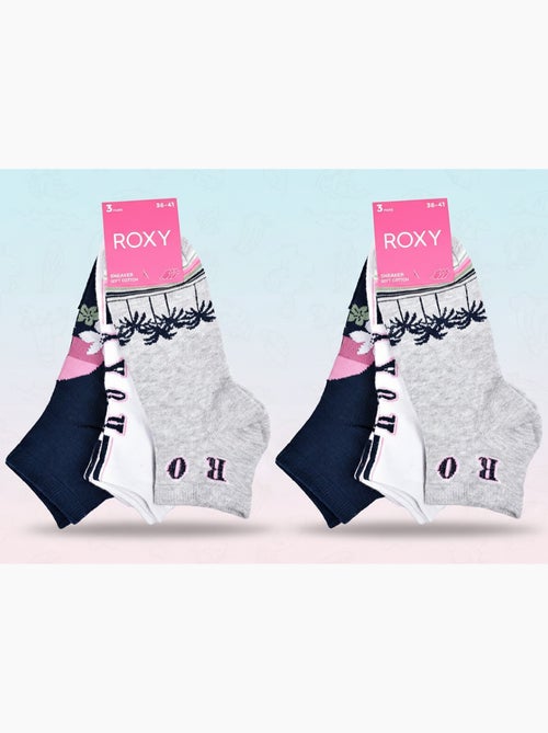 Confezione 6 Paia Calzini Corti Sneaker ROXY - Kiabi Confezione 6 Paia Calzini Corti Sneaker ROXY - Kiabi