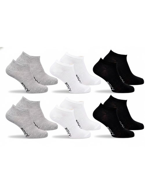 Confezione 6 Paia Calzini Corti Sneaker ROXY - Kiabi Confezione 6 Paia Calzini Corti Sneaker ROXY - Kiabi