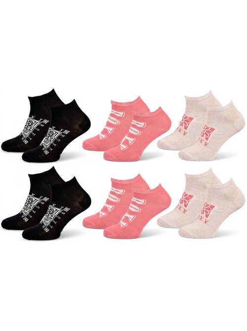 Confezione 6 Paia Calzini Corti Sneaker ROXY - Kiabi Confezione 6 Paia Calzini Corti Sneaker ROXY - Kiabi