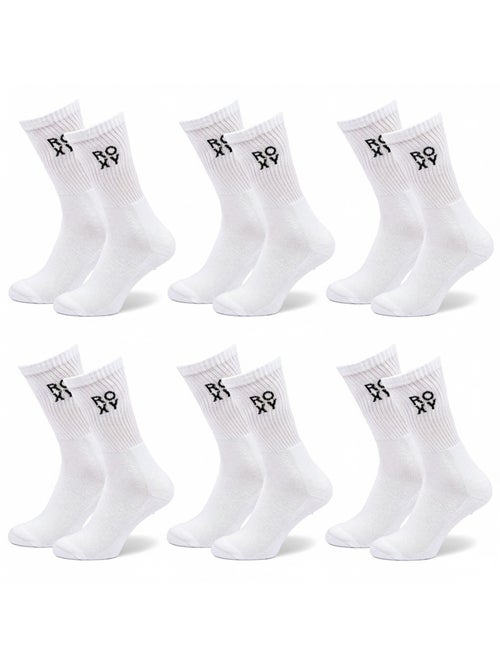 Confezione 6 Paia Calzini Donna Crew ROXY - Kiabi