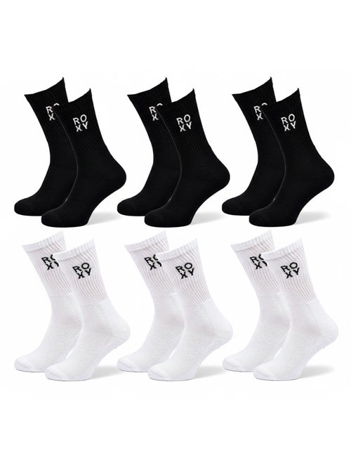 Confezione 6 Paia Calzini Donna Crew ROXY - Kiabi