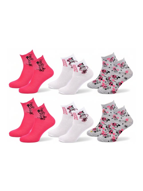 Confezione 6 paia calzini donna DISNEY MINNIE - Kiabi