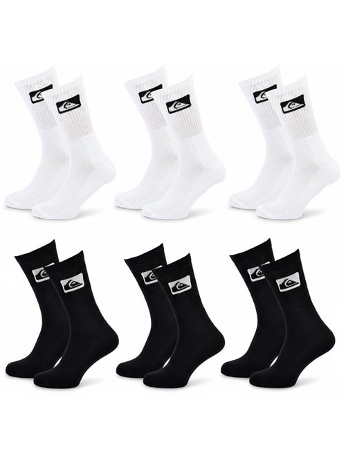 Confezione 6 Paia Calzini Uomo Crew Quiksilver Sport Imbottiti - Kiabi Confezione 6 Paia Calzini Uomo Crew Quiksilver Sport Imbottiti - Kiabi