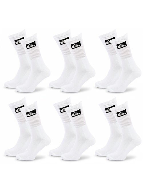 Confezione 6 Paia Calzini Uomo Crew Quiksilver Sport Imbottiti - Kiabi Confezione 6 Paia Calzini Uomo Crew Quiksilver Sport Imbottiti - Kiabi