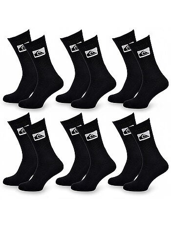 Confezione 6 Paia Calzini Uomo Crew Quiksilver Sport Imbottiti