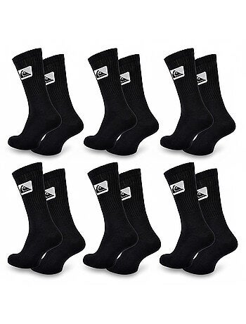 Confezione 6 Paia Calzini Uomo Crew Quiksilver Sport Imbottiti