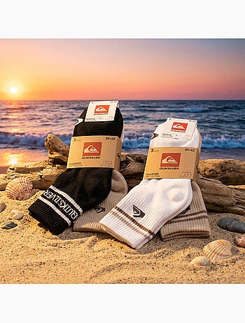 Confezione 6 Paia Calzini Uomo Quarter QUIKSILVER Sport