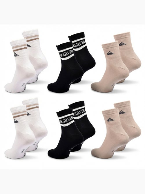 Confezione 6 Paia Calzini Uomo Quarter QUIKSILVER Sport - Kiabi Confezione 6 Paia Calzini Uomo Quarter QUIKSILVER Sport - Kiabi