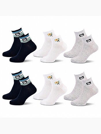 Confezione 6 Paia Calzini Uomo Quarter QUIKSILVER Sport