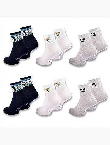Confezione 6 Paia Calzini Uomo Quarter QUIKSILVER Sport
