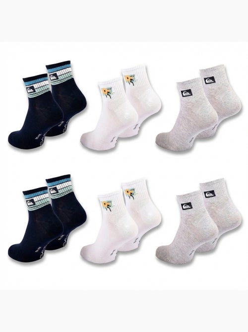 Confezione 6 Paia Calzini Uomo Quarter QUIKSILVER Sport - Kiabi Confezione 6 Paia Calzini Uomo Quarter QUIKSILVER Sport - Kiabi