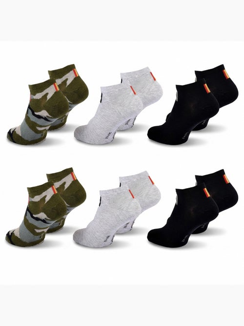 Confezione 6 Paia Calzini Uomo SNEAKER Sport QUIKSILVER - Kiabi Confezione 6 Paia Calzini Uomo SNEAKER Sport QUIKSILVER - Kiabi