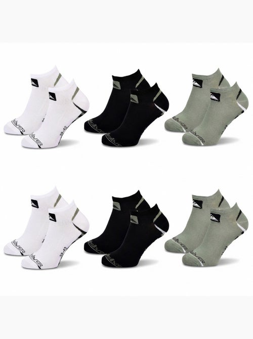 Confezione 6 Paia Calzini Uomo SNEAKER Sport QUIKSILVER - Kiabi Confezione 6 Paia Calzini Uomo SNEAKER Sport QUIKSILVER - Kiabi
