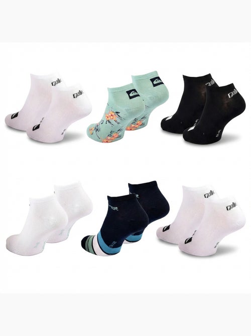 Confezione 6 Paia Calzini Uomo SNEAKER Sport QUIKSILVER - Kiabi Confezione 6 Paia Calzini Uomo SNEAKER Sport QUIKSILVER - Kiabi