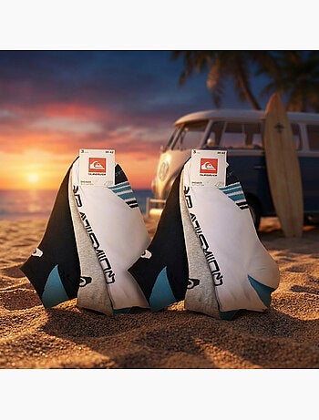 Confezione 6 Paia Calzini Uomo SNEAKER Sport QUIKSILVER