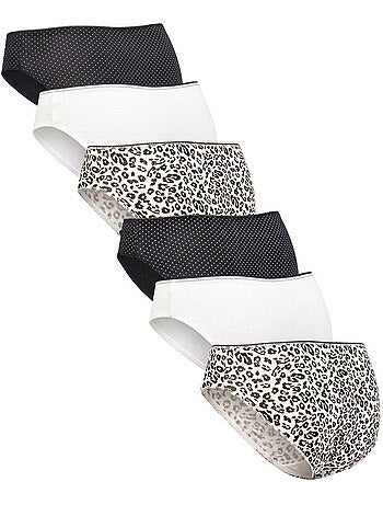 Confezione 6 slip donna cotone OZABI