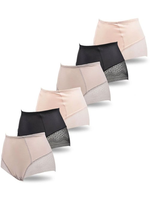 Confezione 6 Slip Donna Modellanti Invisibili Pizzo Laser OZABI - Kiabi Confezione 6 Slip Donna Modellanti Invisibili Pizzo Laser OZABI - Kiabi