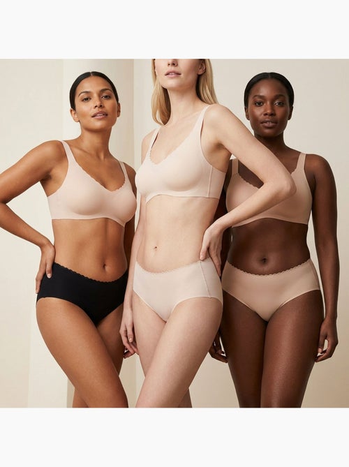 Confezione 6 Slip Donna Modellanti Invisibili Pizzo Laser OZABI - Kiabi Confezione 6 Slip Donna Modellanti Invisibili Pizzo Laser OZABI - Kiabi