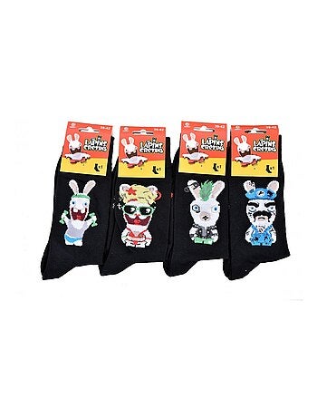 Confezione 9 Calzini Uomo LAPINS CRETINS