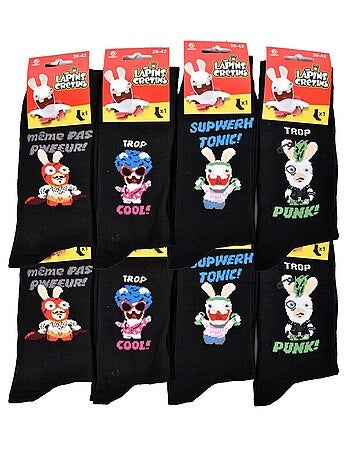 Confezione 9 Calzini Uomo LAPINS CRETINS