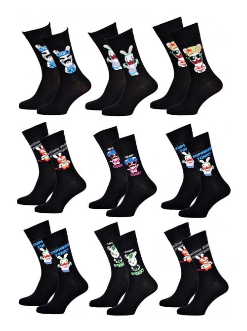 Confezione 9 Calzini Uomo LAPINS CRETINS - Kiabi Confezione 9 Calzini Uomo LAPINS CRETINS - Kiabi