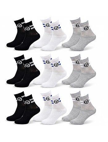Confezione 9 paia calzini bambino Tennis Crew SERGIO TACCHINI