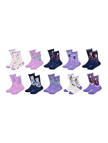 Confezione Calzini Bambina LA REINE DES NEIGES - 10 Paia