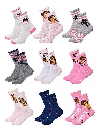 Confezione Calzini Bambina SPIRIT - 9 Paia