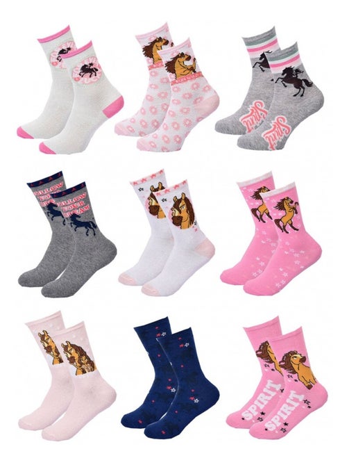 Confezione Calzini Bambina SPIRIT - 9 Paia - Kiabi