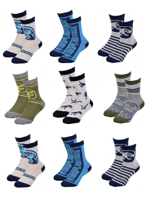 Confezione Calzini Bambino JURASSIC WORLD - 9 Paia - Kiabi Confezione Calzini Bambino JURASSIC WORLD - 9 Paia - Kiabi