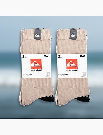 Confezione Calzini Uomo Crew Quiksilver 6 Paia Regular Lifestyle