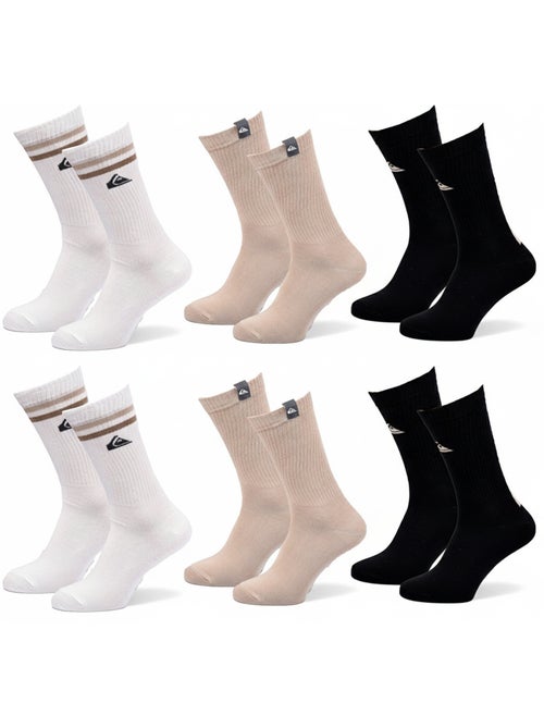 Confezione Calzini Uomo Crew Quiksilver 6 Paia Regular Lifestyle - Kiabi Confezione Calzini Uomo Crew Quiksilver 6 Paia Regular Lifestyle - Kiabi