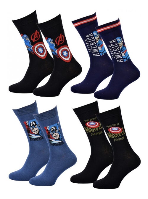 Confezione Calzini Uomo MARVEL AVENGERS - Confezione da 4 - Kiabi Confezione Calzini Uomo MARVEL AVENGERS - Confezione da 4 - Kiabi