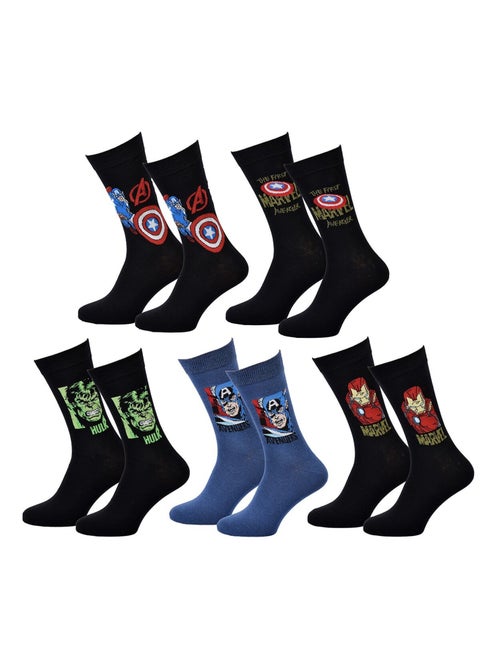 Confezione Calzini Uomo MARVEL AVENGERS 5 Paia - Kiabi Confezione Calzini Uomo MARVEL AVENGERS 5 Paia - Kiabi
