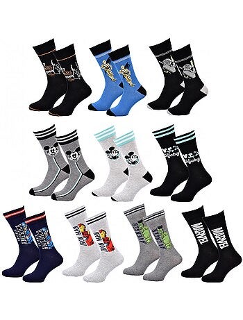 Confezione da 10 Calzini Adulto Fantasia Con Licenza - Assortimento Modelli