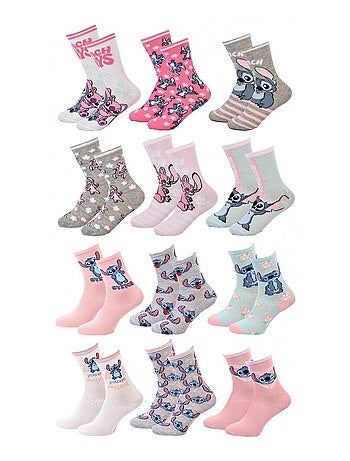 Confezione da 12 calzini bambina DISNEY LILO E STITCH