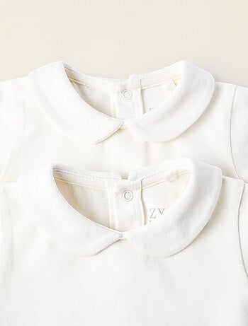 Confezione da 2 body con colletto peter pan