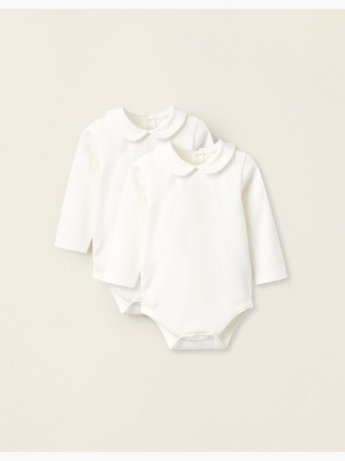 Confezione da 2 body con colletto peter pan - Kiabi