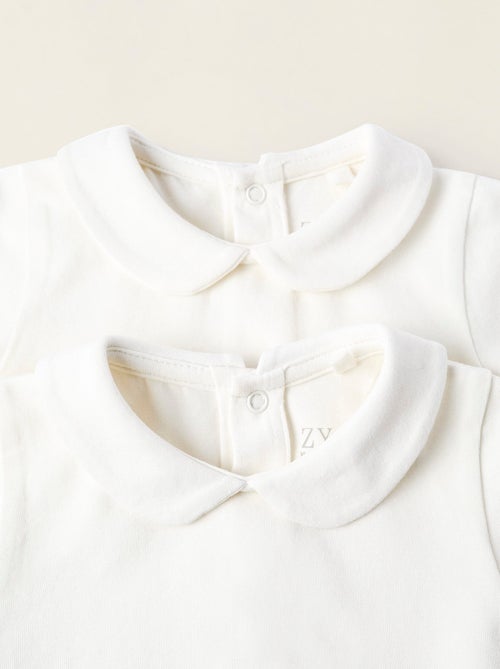 Confezione da 2 body con colletto peter pan - Kiabi