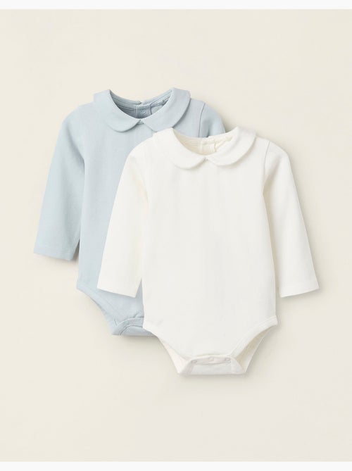 Confezione da 2 body con colletto peter pan - Kiabi