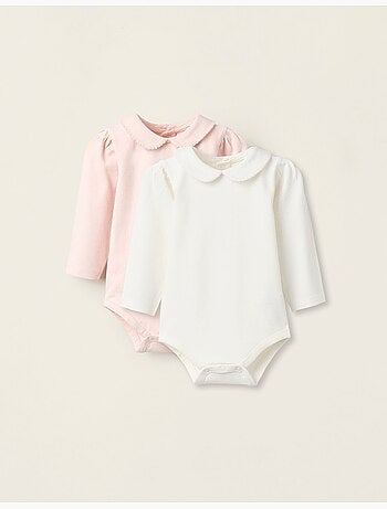 Confezione da 2 body con colletto peter pan