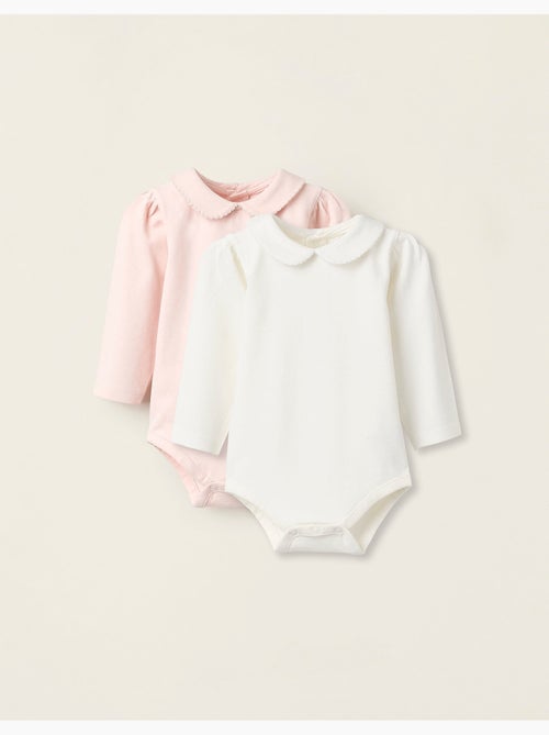 Confezione da 2 body con colletto peter pan - Kiabi