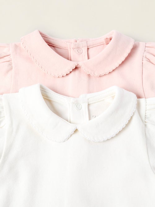 Confezione da 2 body con colletto peter pan - Kiabi