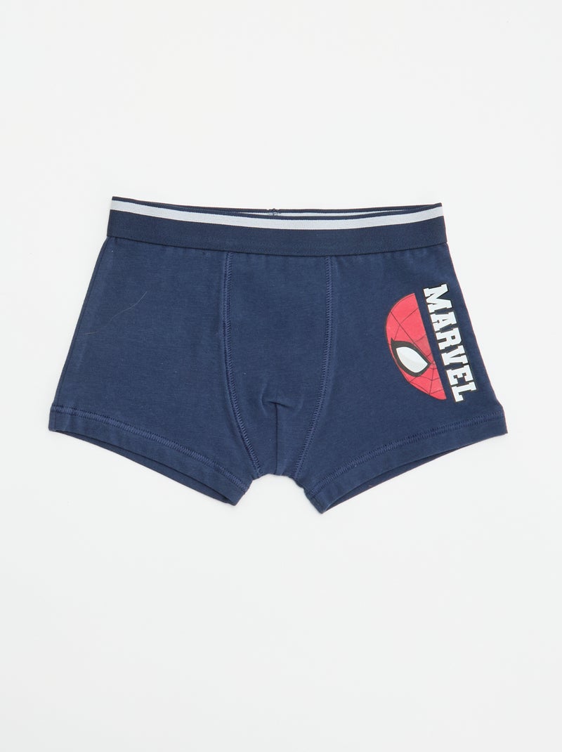Confezione da 2 boxer "Marvel" "Spider-man" Blu - Kiabi