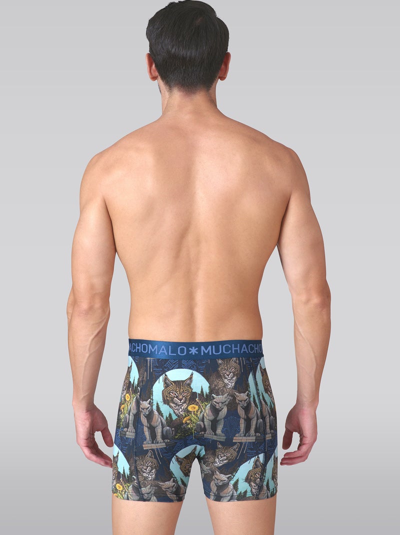 Confezione da 2 boxer Muchachomalo Blu Nero - Kiabi