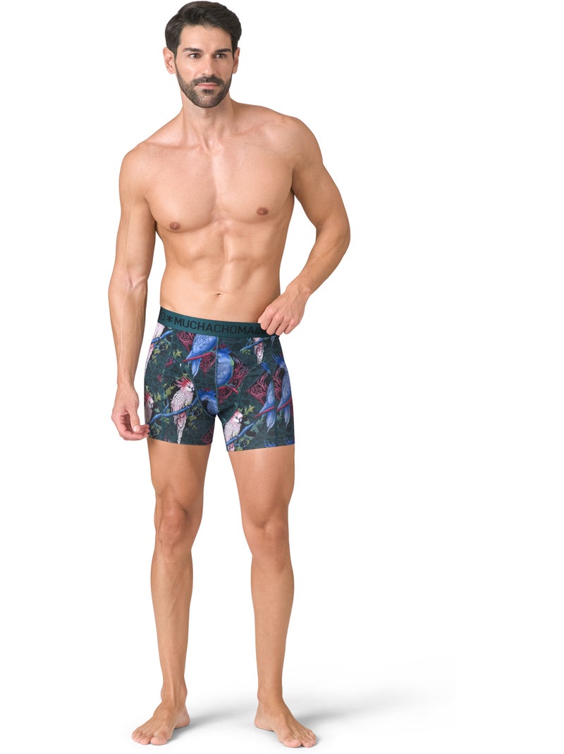 Confezione da 2 boxer Muchachomalo Grigio verde nero - Kiabi
