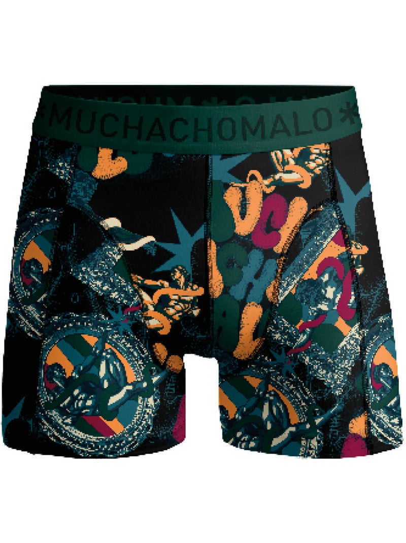 Confezione da 2 boxer Muchachomalo Grigio verde nero - Kiabi