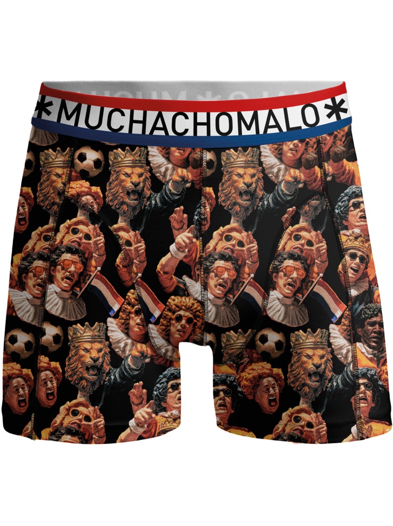 Confezione da 2 boxer Muchachomalo Nero Arancione Nero - Kiabi