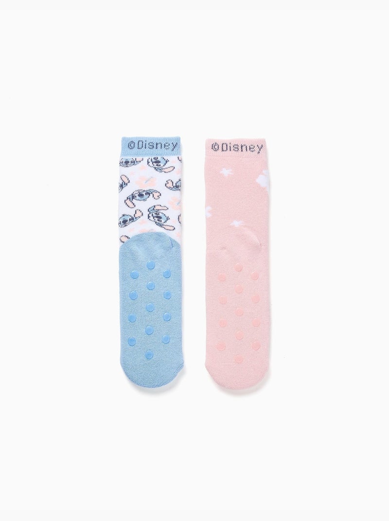 Confezione da 2 calze antiscivolo con stampe stitch Multicolore - Kiabi
