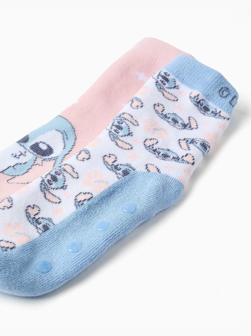 Confezione da 2 calze antiscivolo con stampe stitch Multicolore - Kiabi